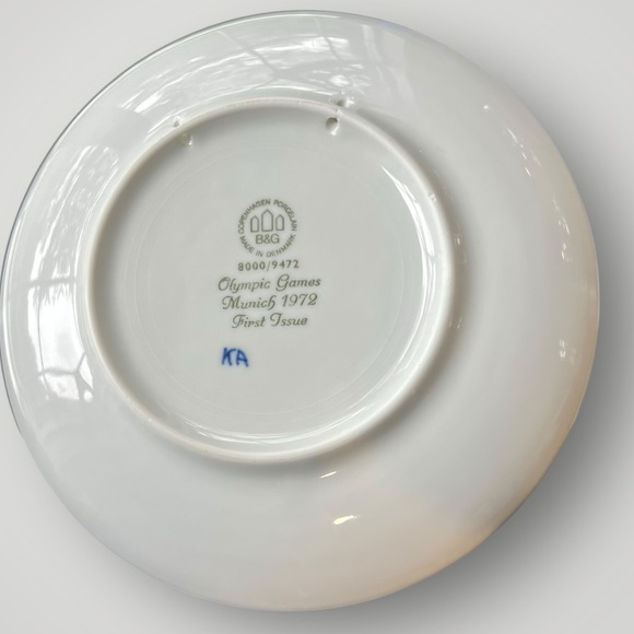 Vintage 1972 Munich Olympic Bing & Grondahl Copenhagen Collectors Plate Preowned - Picture 3 of 14